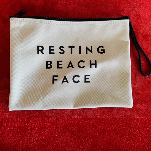 Milly Handbags - MILLY Resting BEACH FACE Bikini / Cosmetic Bag